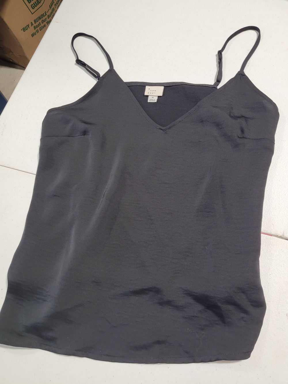 a new day Black V-Neck Spaghetti Strap Camisole